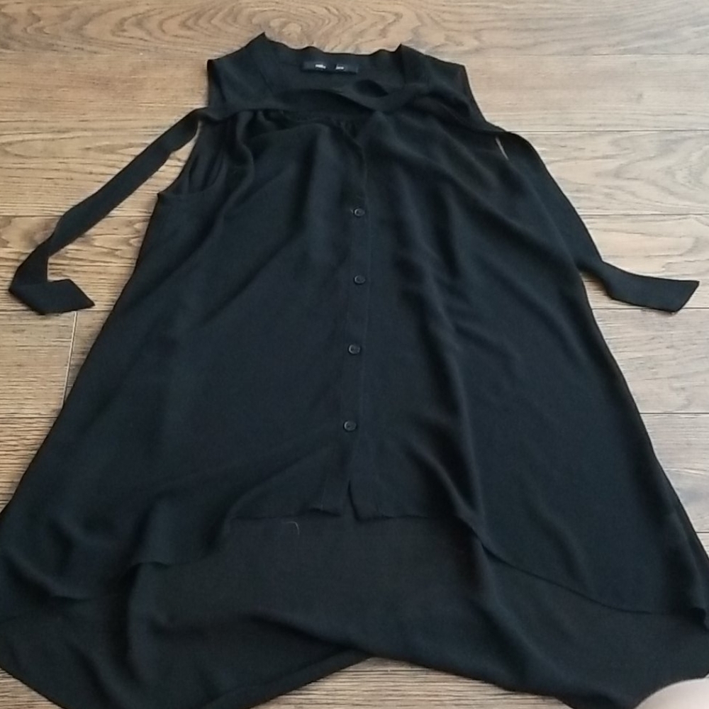 Black transparent camisole